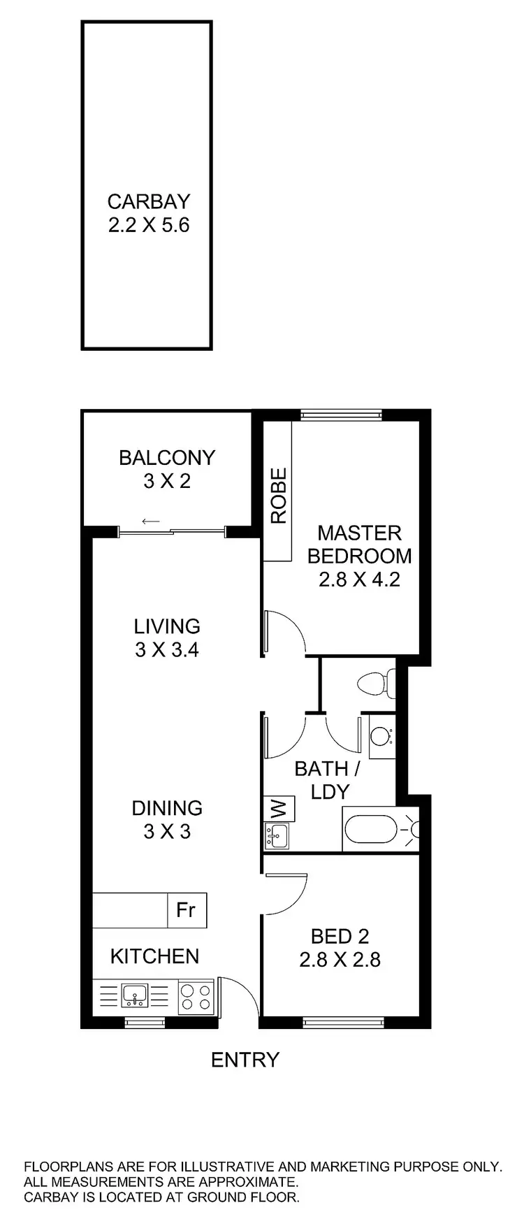 Floorplan of Homely house listing, 10/76 King George Street, Victoria Park WA 6100