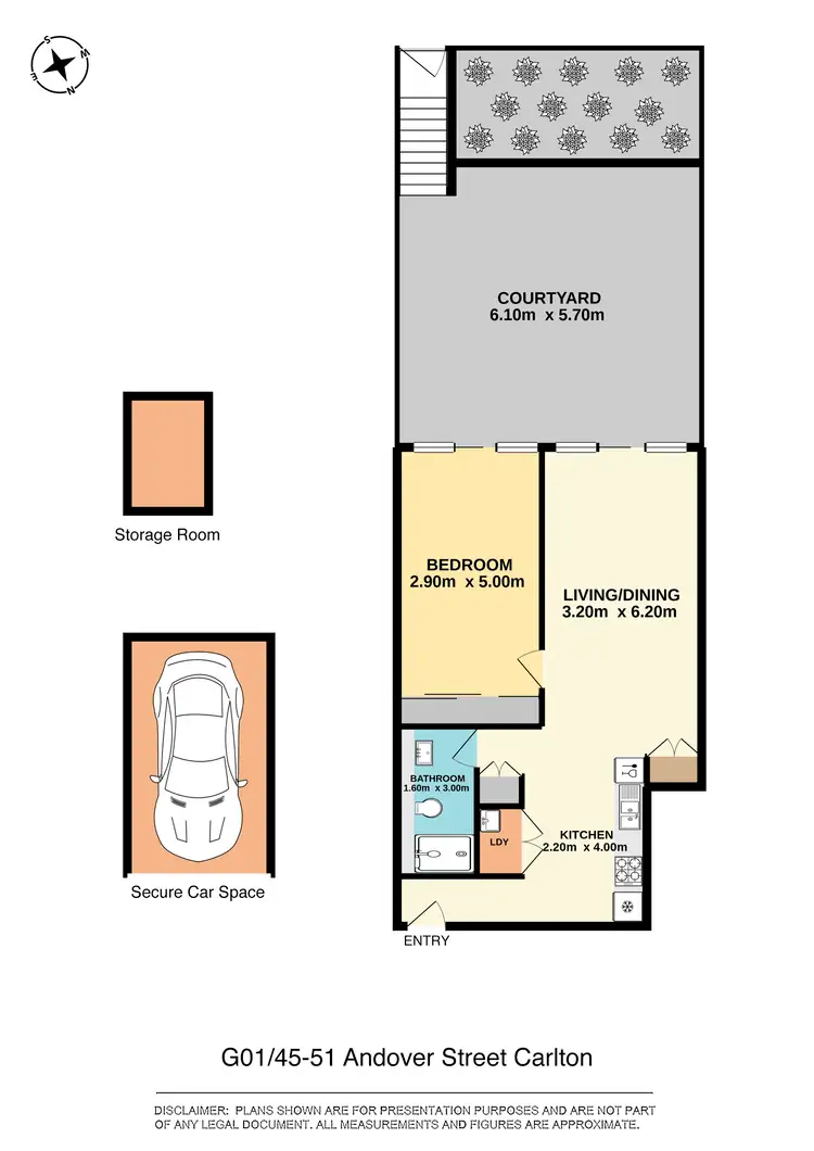 Floorplan of Homely apartment listing, G01/45-51 Andover Street, Carlton NSW 2218