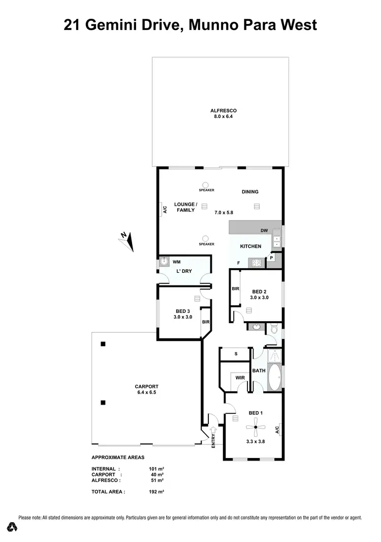 Floorplan of Homely house listing, 21 Gemini Drive, Munno Para West SA 5115