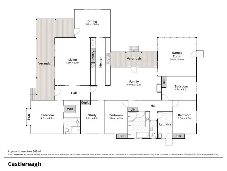 Floorplan of Homely rural property listing, 136 West Wilchard Road, Castlereagh NSW 2749