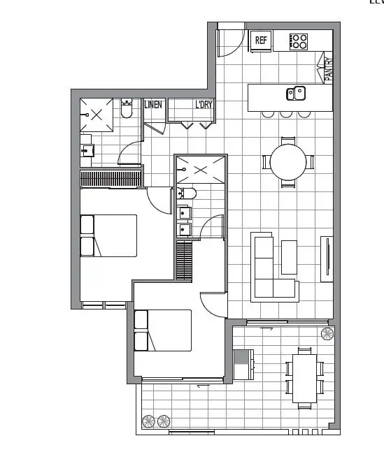 Floorplan of Homely apartment listing, 205/25 Onslow Street, Ascot QLD 4007