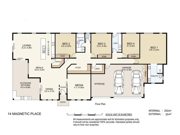 Floorplan of Homely house listing, 14 Magnetic Place, Redland Bay QLD 4165