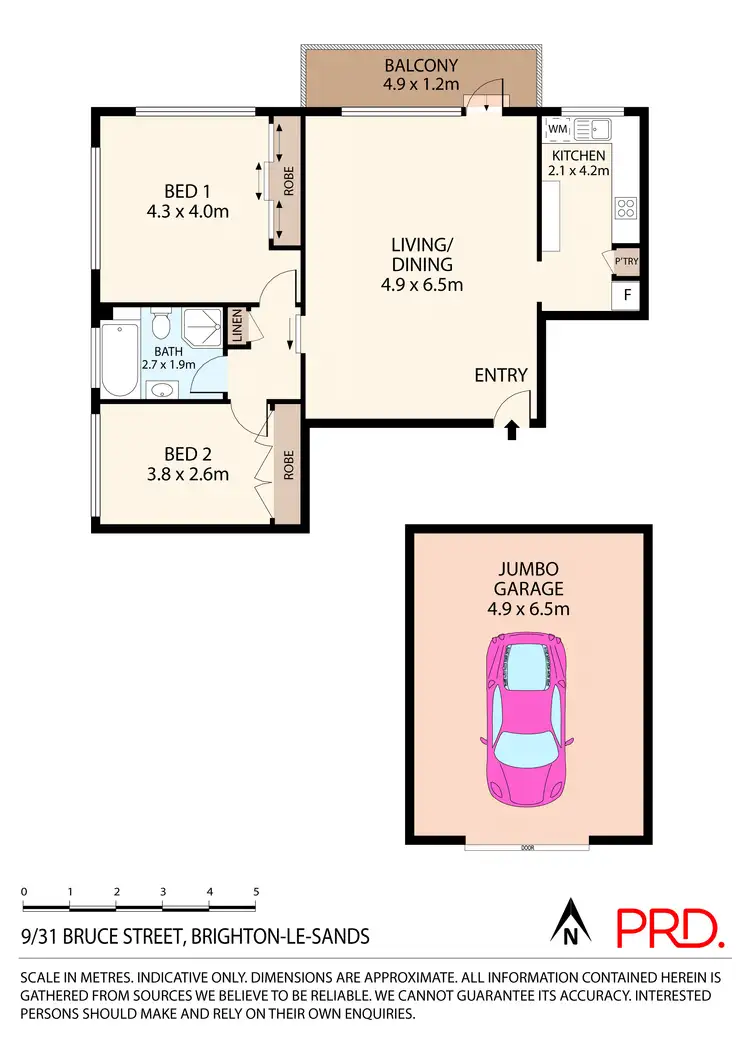 Floorplan of Homely apartment listing, 9/31 Bruce Street, Brighton-le-sands NSW 2216
