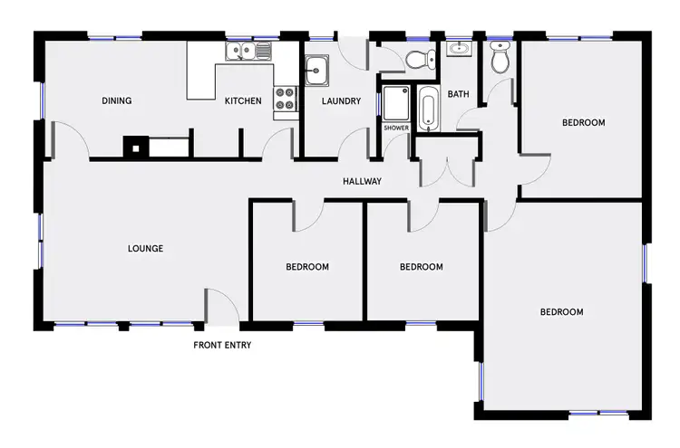 Floorplan of Homely house listing, 28 Ulverstone Street, Lyons ACT 2606