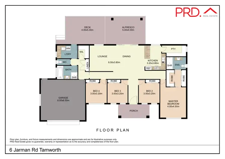 Floorplan of Homely house listing, 6 Jarman Road, Tamworth NSW 2340
