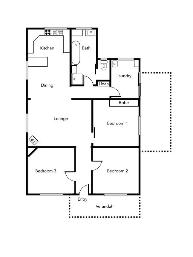 Floorplan of Homely house listing, 42 View Point Street, Ararat VIC 3377