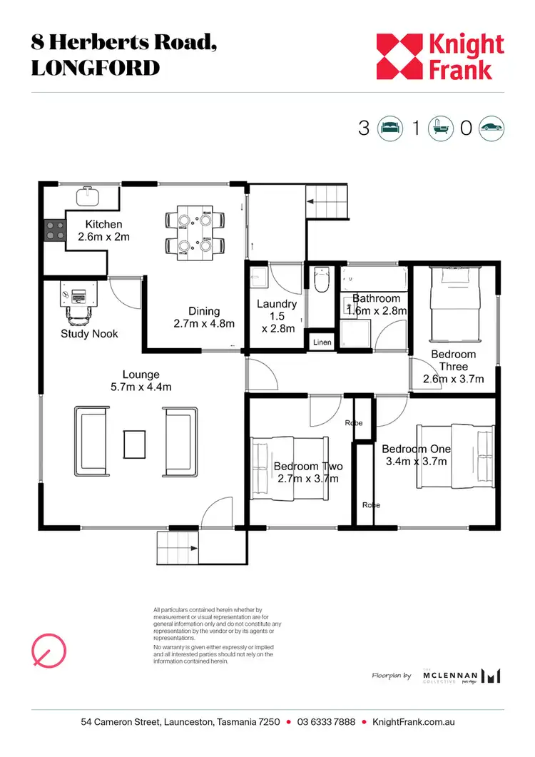 Floorplan of Homely house listing, 8 Herberts Road, Longford TAS 7301