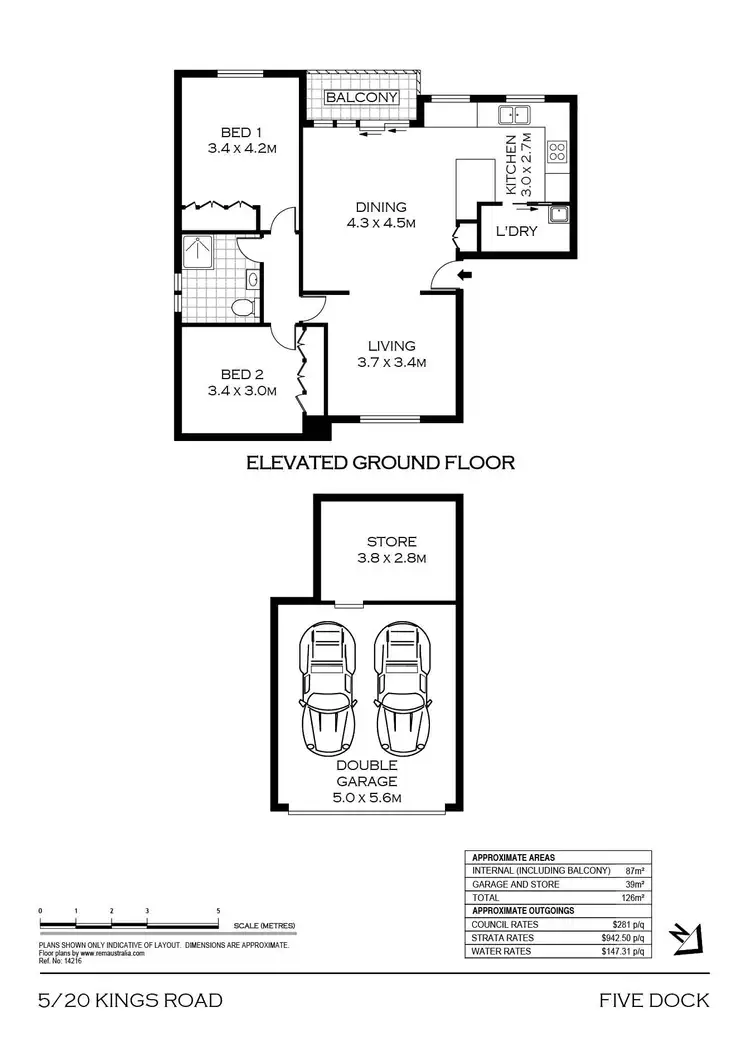 Floorplan of Homely apartment listing, 5/20 Kings Road, Five Dock NSW 2046