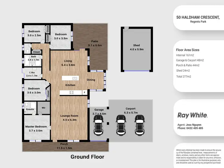 Floorplan of Homely house listing, 50 Haldham Crescent, Regents Park QLD 4118
