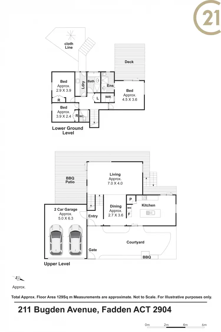 Floorplan of Homely house listing, 211 Bugden Avenue, Fadden ACT 2904