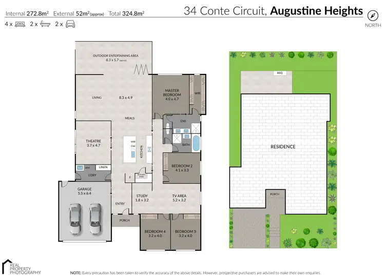 Floorplan of Homely house listing, 34 Conte Circuit, Augustine Heights QLD 4300