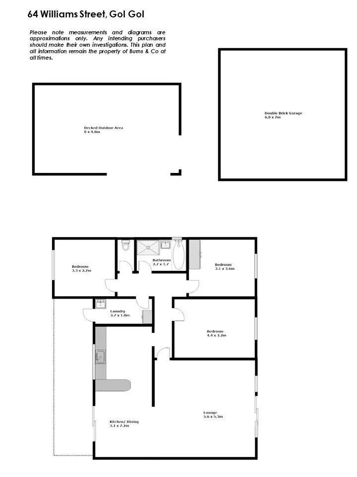 Floorplan of Homely house listing, 64 William Street, Gol Gol NSW 2738