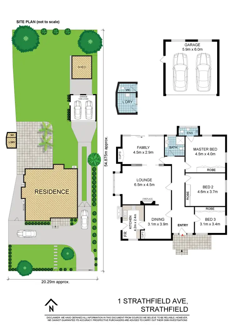 Floorplan of Homely house listing, 1 Strathfield Avenue, Strathfield NSW 2135