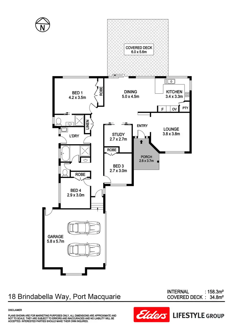 Floorplan of Homely house listing, 18 Brindabella Way, Port Macquarie NSW 2444