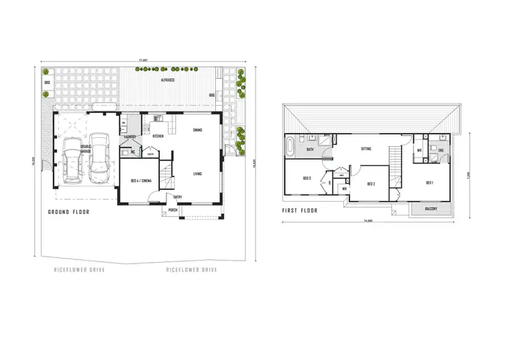Floorplan of Homely house listing, 8 Riceflower Drive, Denham Court NSW 2565