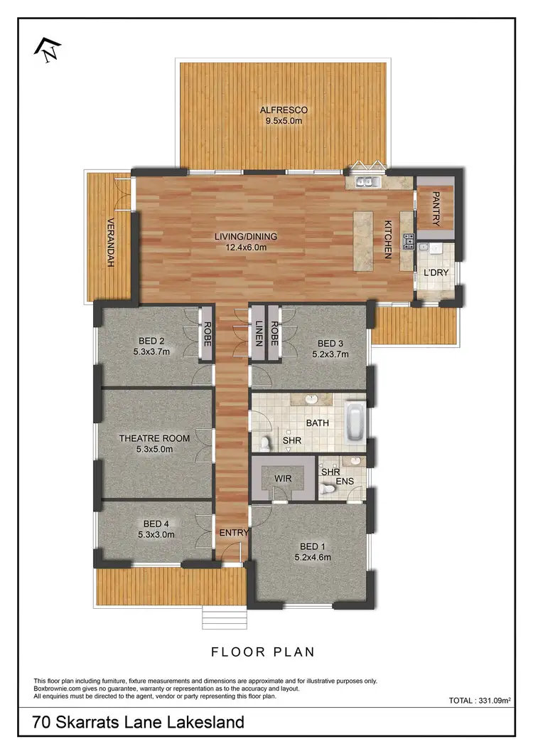 Floorplan of Homely house listing, 70 Skarrats Lane, Lakesland NSW 2572