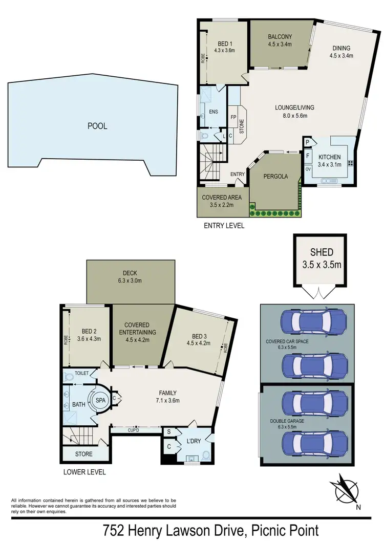 Floorplan of Homely house listing, 752 Henry Lawson Dr, Picnic Point NSW 2213