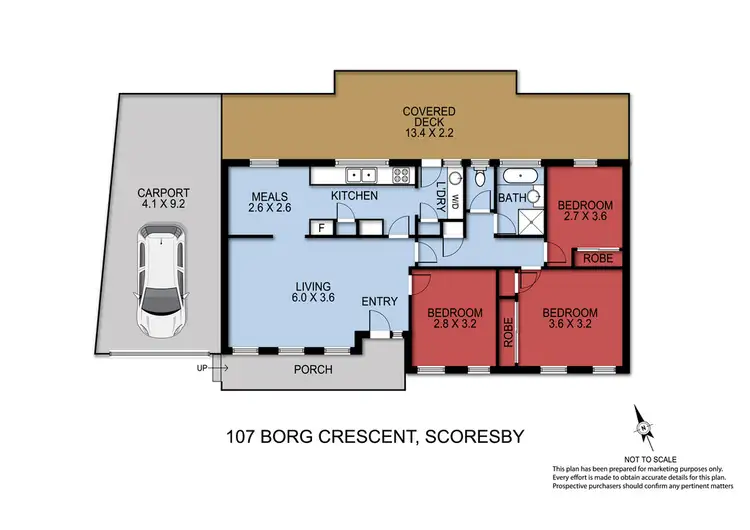 Floorplan of Homely house listing, 107 Borg Crescent, Scoresby VIC 3179