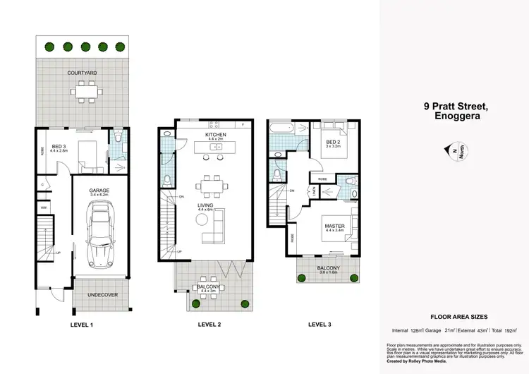 Floorplan of Homely townhouse listing, 9 Pratt Street, Enoggera QLD 4051