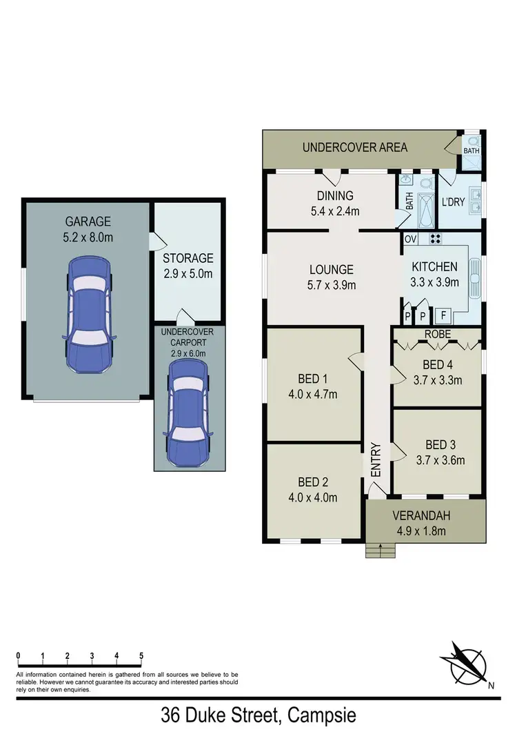 Floorplan of Homely house listing, 36 Duke Street, Campsie NSW 2194