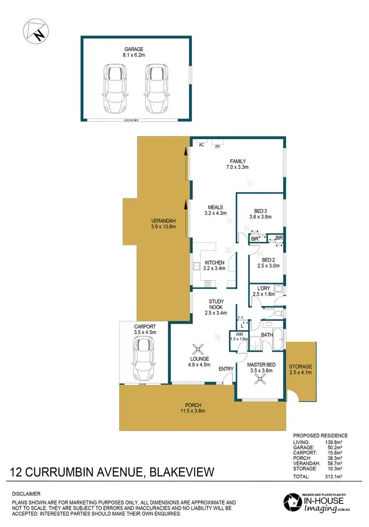 Floorplan of Homely house listing, 12 Currumbin Avenue, Blakeview SA 5114