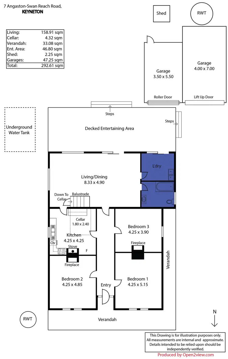 Floorplan of Homely house listing, 7 Angaston Swan Reach Road, Keyneton SA 5353