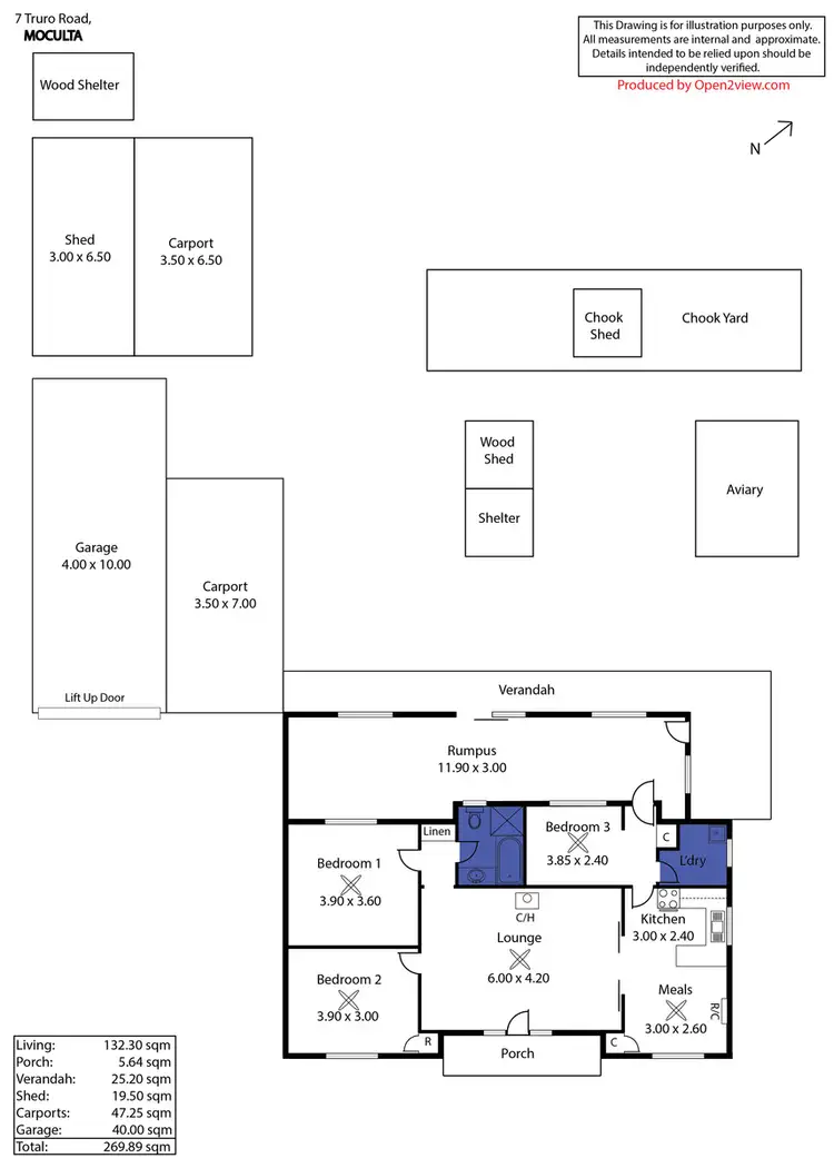Floorplan of Homely house listing, 7 Truro Road, Moculta SA 5353
