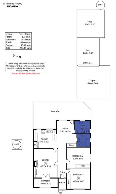 Floorplan of Homely house listing, 17 Yalumba Terrace, Angaston SA 5353
