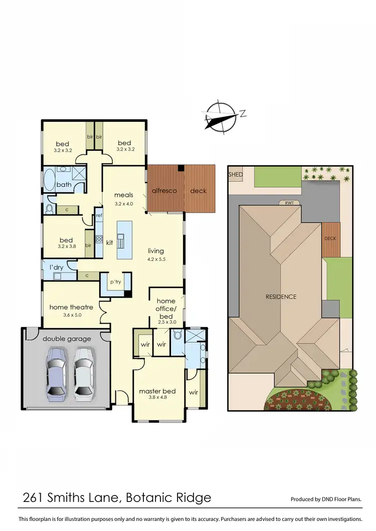Floorplan of Homely house listing, 261 Smiths Lane, Botanic Ridge VIC 3977