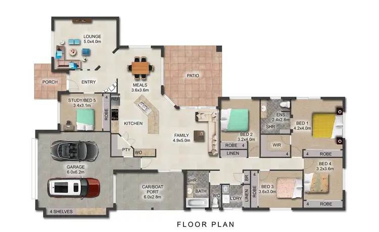 Floorplan of Homely house listing, 25 Attenborough Circuit, Redland Bay QLD 4165
