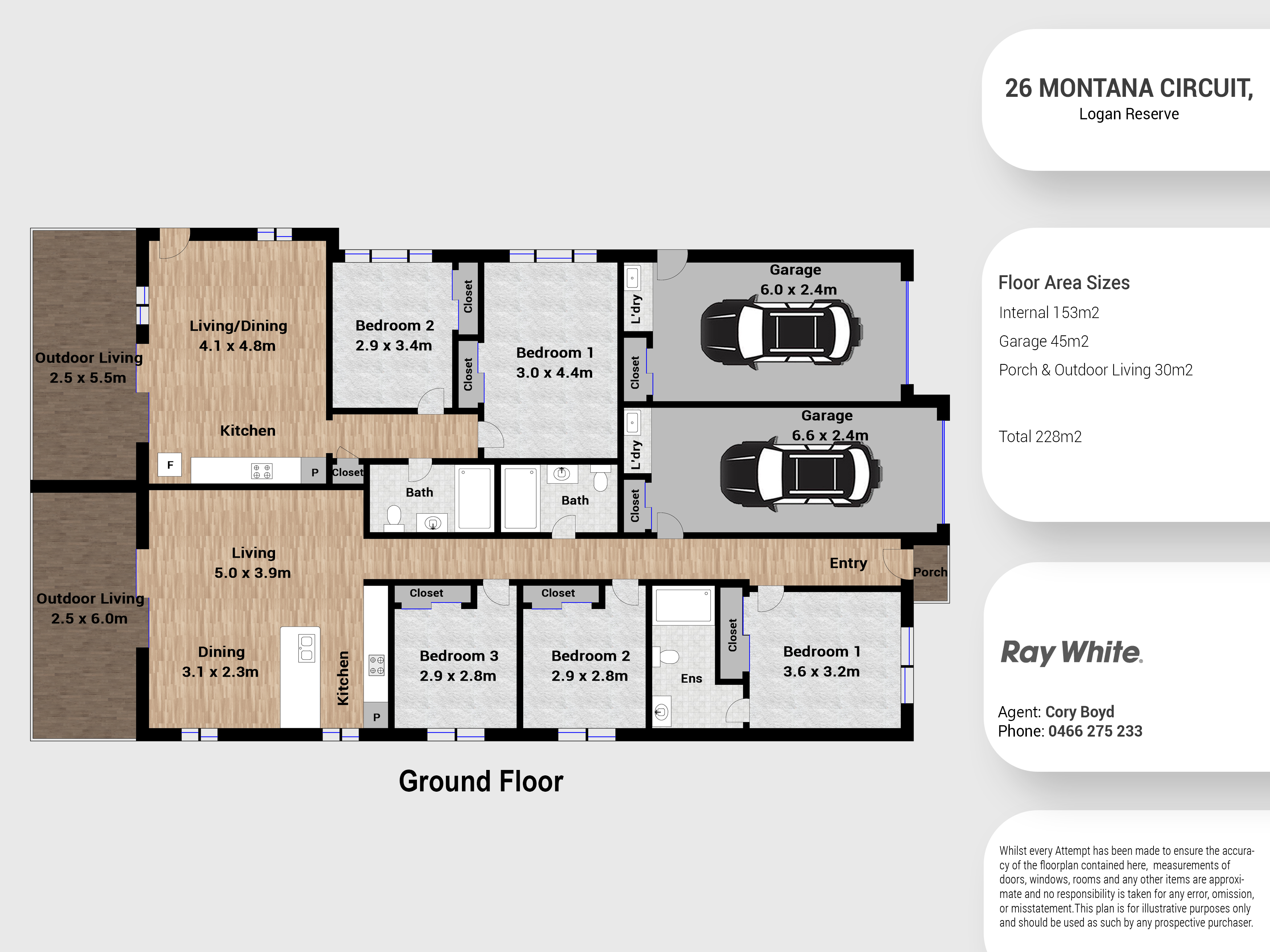 Floorplan of Homely house listing, 26 Montana Circuit, Logan Reserve QLD 4133
