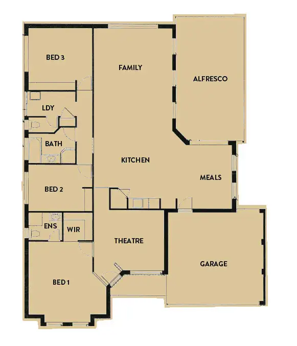 Floorplan of Homely house listing, 14 Corella Approach, Lakelands WA 6180