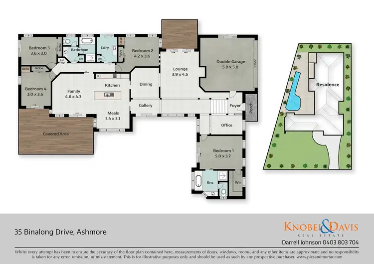 Floorplan of Homely house listing, 35 Binalong Drive, Ashmore QLD 4214