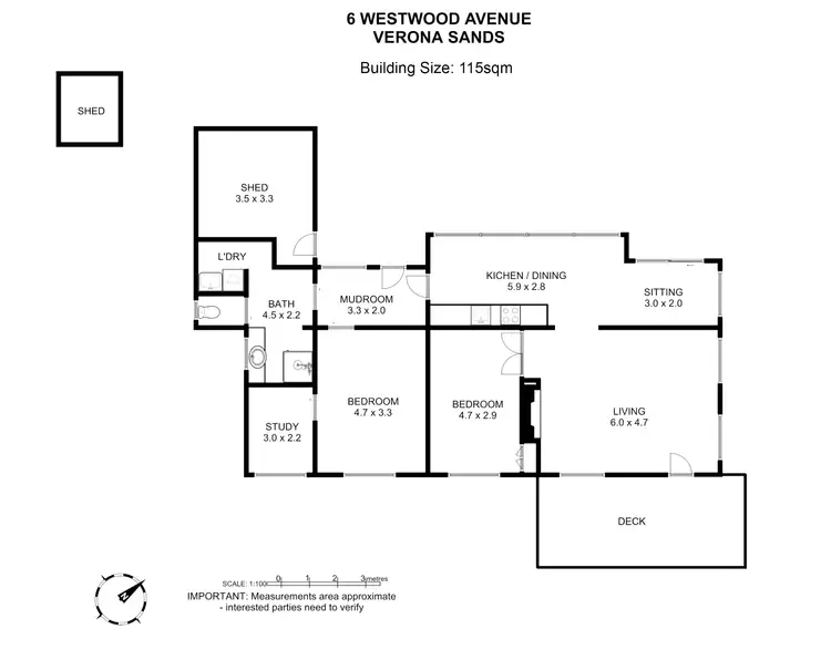 Floorplan of Homely house listing, 6 Westwood Avenue, Verona Sands TAS 7112