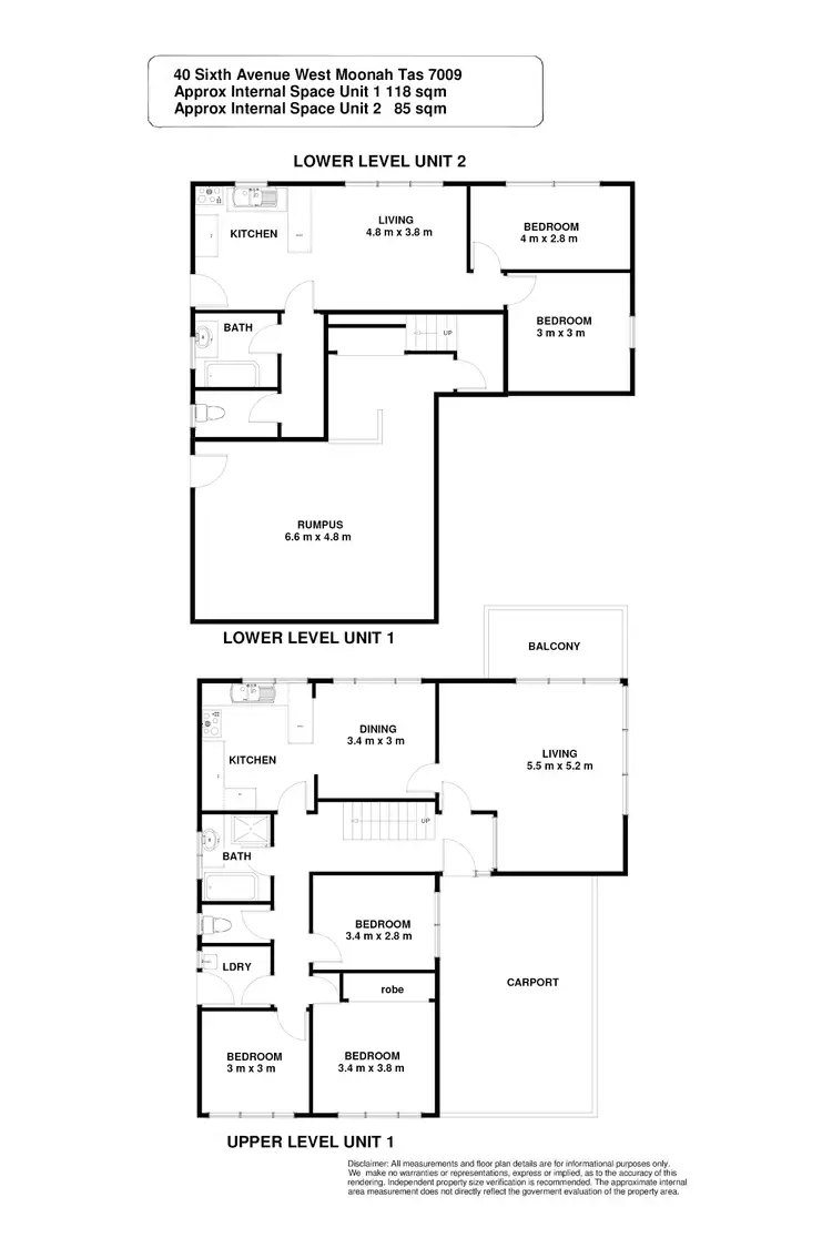 Floorplan of Homely house listing, 40 Sixth Avenue, West Moonah TAS 7009