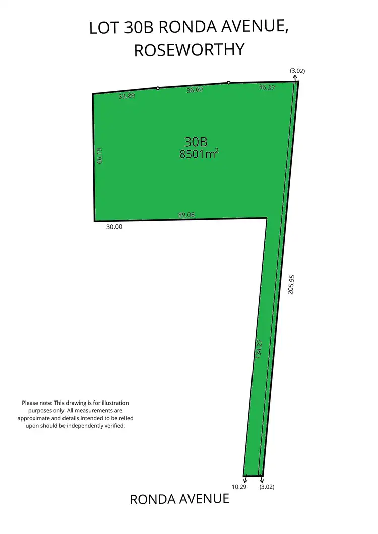 Floorplan of Homely land listing, 30B Ronda Avenue, Roseworthy SA 5371