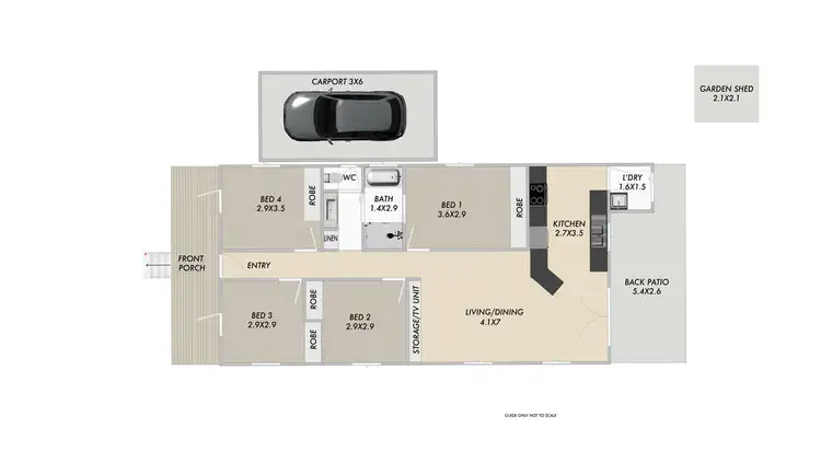 Floorplan of Homely house listing, 4 W M Hughes Street, North Ipswich QLD 4305