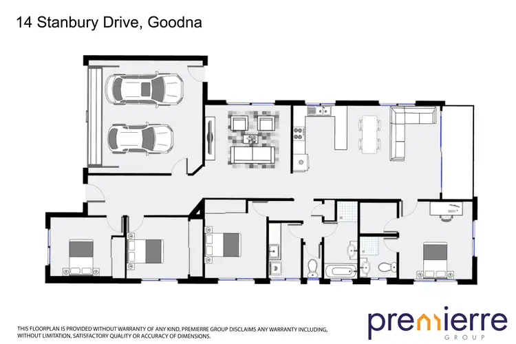 Floorplan of Homely house listing, 14 Stanbury Drive, Goodna QLD 4300