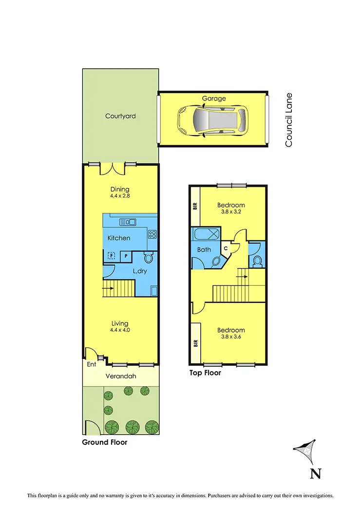 Floorplan of Homely townhouse listing, 79a Aitken Street, Williamstown VIC 3016