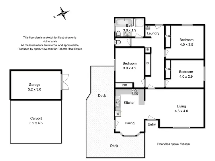Floorplan of Homely house listing, 2-4 John St, Lewisham TAS 7173