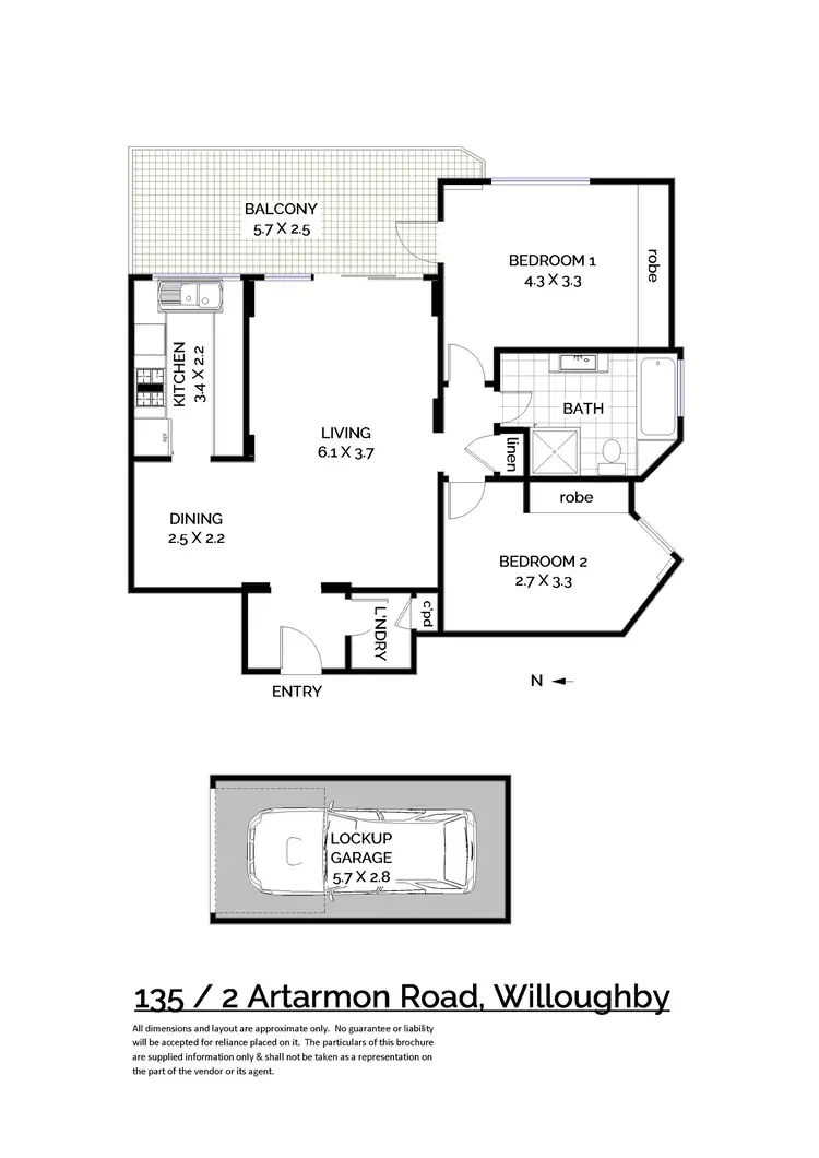 Floorplan of Homely apartment listing, 135/2 Artarmon Road, Willoughby NSW 2068