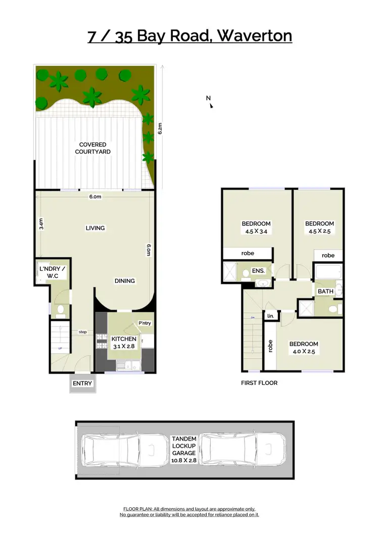 Floorplan of Homely townhouse listing, 7/35 Bay Road, Waverton NSW 2060