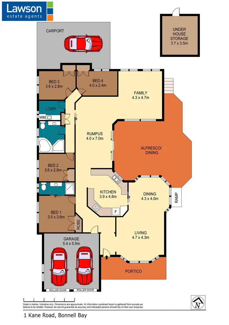 Floorplan of Homely house listing, 1 Kane Road, Bonnells Bay NSW 2264