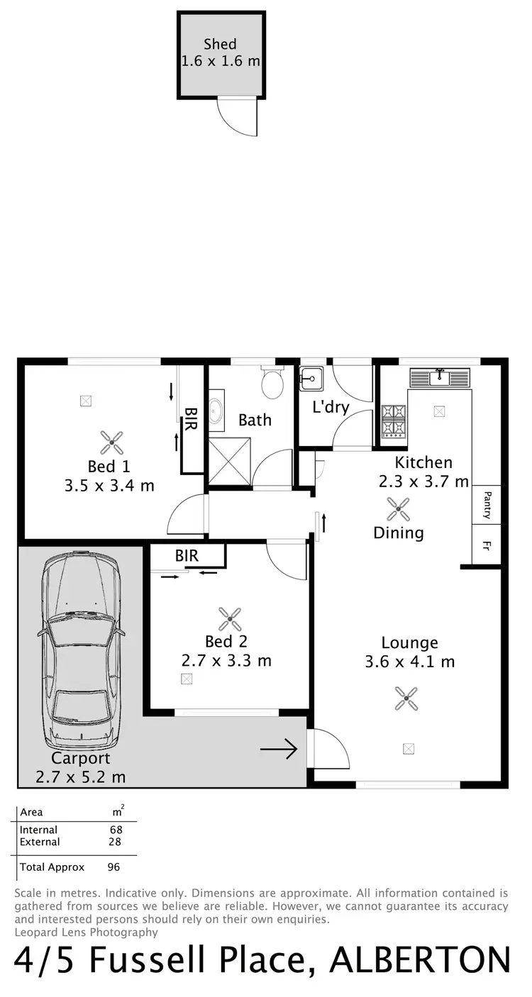 Floorplan of Homely block of units listing, 4/5 Fussell Place, Alberton SA 5014