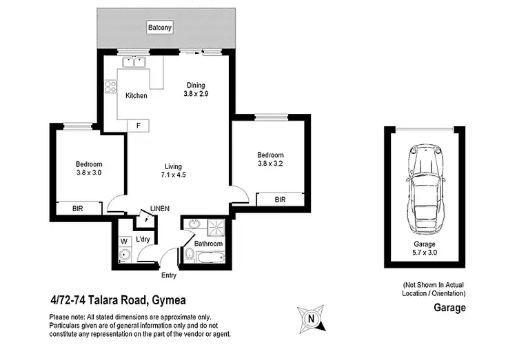 Floorplan of Homely apartment listing, 4/72-74 Talara Rd, Gymea NSW 2227