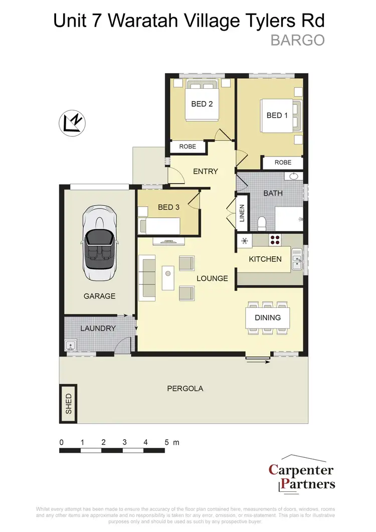Floorplan of Homely villa listing, 7/25 Tylers Road, Bargo NSW 2574