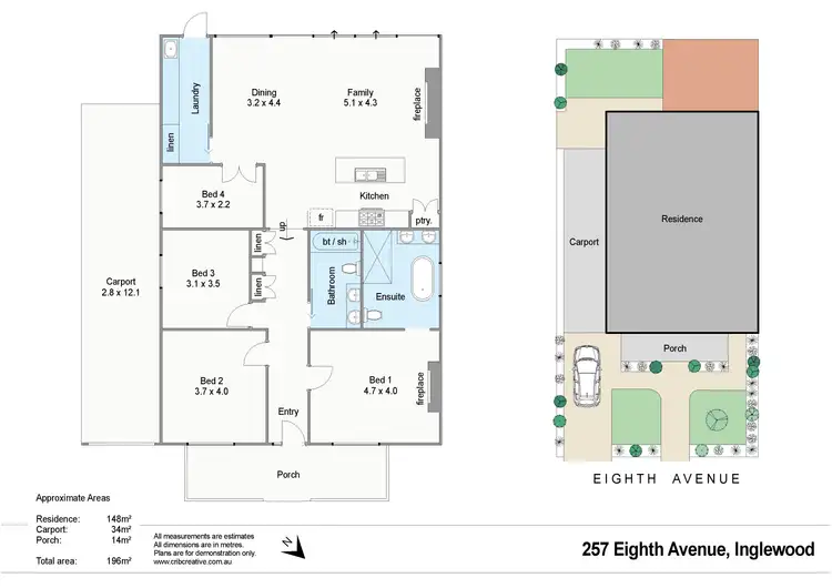 Floorplan of Homely house listing, 257 Eighth Avenue, Inglewood WA 6052