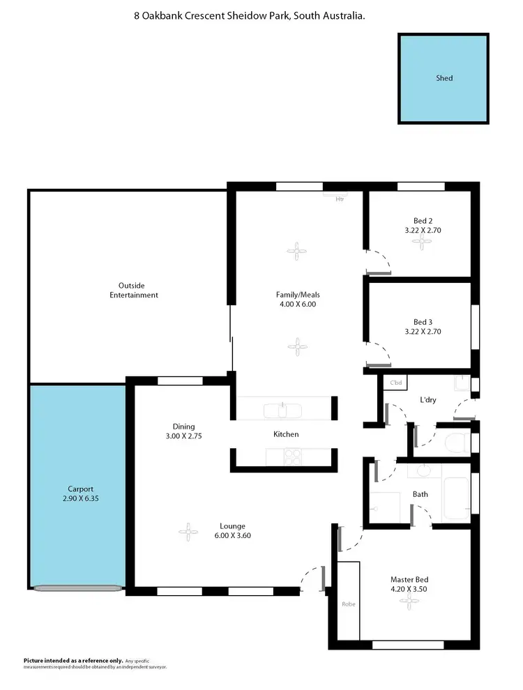 Floorplan of Homely house listing, 8 Oakbank Crescent, Sheidow Park SA 5158