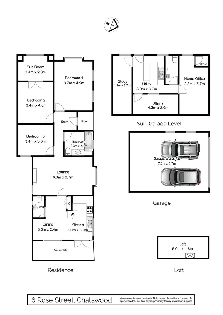 Floorplan of Homely house listing, 6 Rose Street, Chatswood NSW 2067