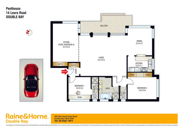 Floorplan of Homely unit listing, P1/14 Leura Road, Double Bay NSW 2028